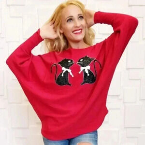 Kitty Knit long sleeved Sweater Top